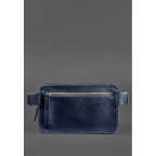 Темно-синя шкіряна сумка на пояс Blanknote BN-BAG-20-navy-blue - Фотографія № 103