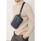Темно-синя шкіряна сумка на пояс Blanknote BN-BAG-20-navy-blue - Фотографія № 108