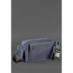 Синя шкіряна сумка на пояс Blancnote BN-BAG-20-NN - Фотографія № 104