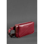 Бордова шкіряна сумка на пояс Blancnote BN-BAG-20-vin - Фотографія № 101