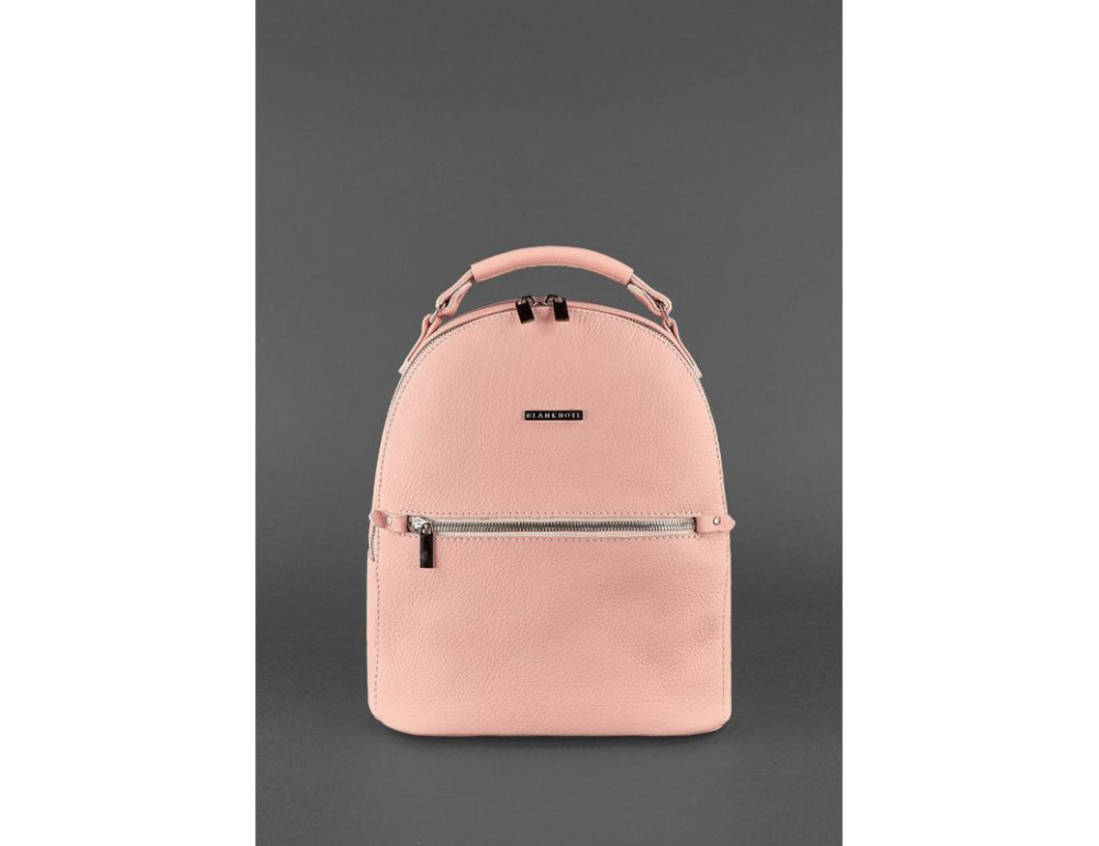 Жіноча шкіряна міні-рюкзак Kylie BN-BAG-22-barbi пудра - Фотографія № 2