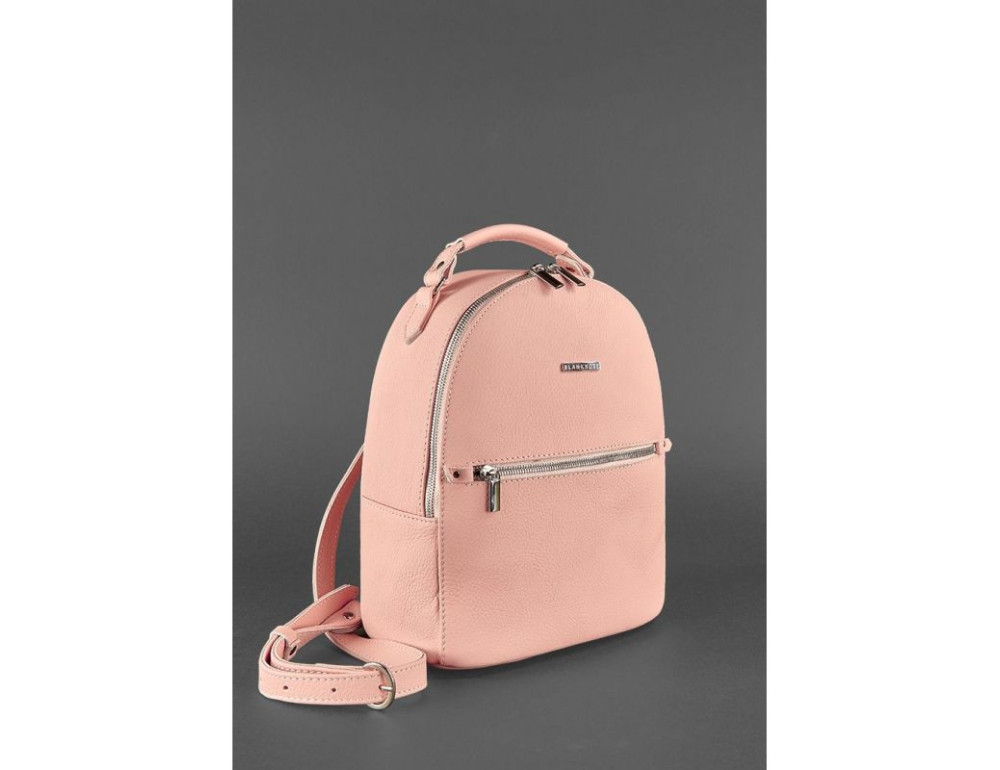 Жіноча шкіряна міні-рюкзак Kylie BN-BAG-22-barbi пудра - Фотографія № 3