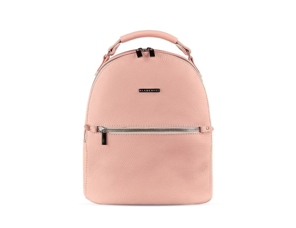 Жіноча шкіряна міні-рюкзак Kylie BN-BAG-22-barbi пудра - Фотографія № 10