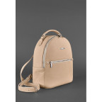Жіноча шкіряна міні-сумка-рюкзак Kylie BN-BAG-22-crem-brule бежевий - Фотографія № 102