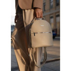 Жіноча шкіряна міні-сумка-рюкзак Kylie BN-BAG-22-crem-brule бежевий - Фотографія № 105