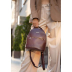 Жіноча шкіряна міні-сумка-рюкзак Kylie BN-BAG-22-marsala Марсала - Фотографія № 100