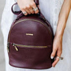 Жіноча шкіряна міні-сумка-рюкзак Kylie BN-BAG-22-marsala Марсала - Фотографія № 109
