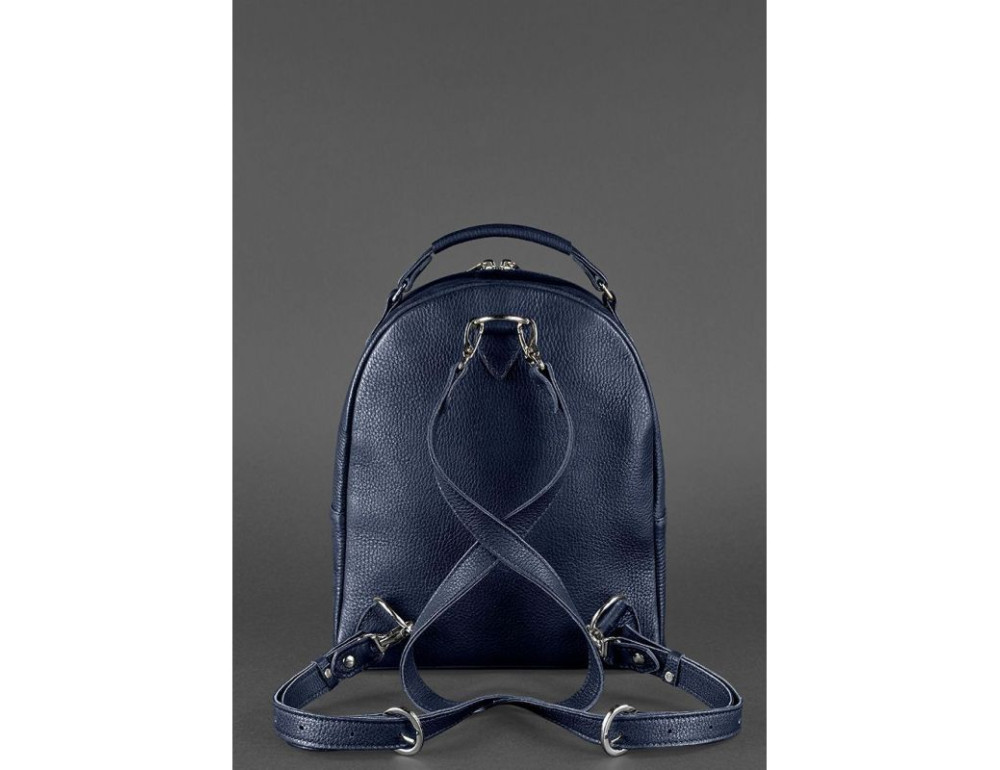 Міні-рюкзак жіночий зі шкіри Kylie Blanknote BN-BAG-22-navy - Фотографія № 4