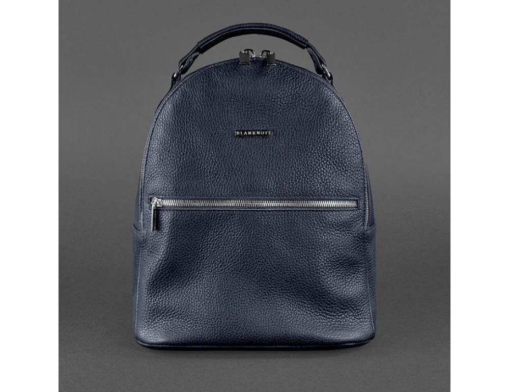 Міні-рюкзак жіночий зі шкіри Kylie Blanknote BN-BAG-22-navy - Фотографія № 8