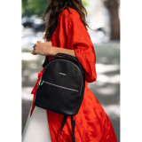 Жіночий шкіряна міні-сумка-рюкзак Kylie BN-BAG-22-onyx чорний