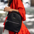 Жіночий шкіряна міні-сумка-рюкзак Kylie BN-BAG-22-onyx чорний - Фотографія № 108