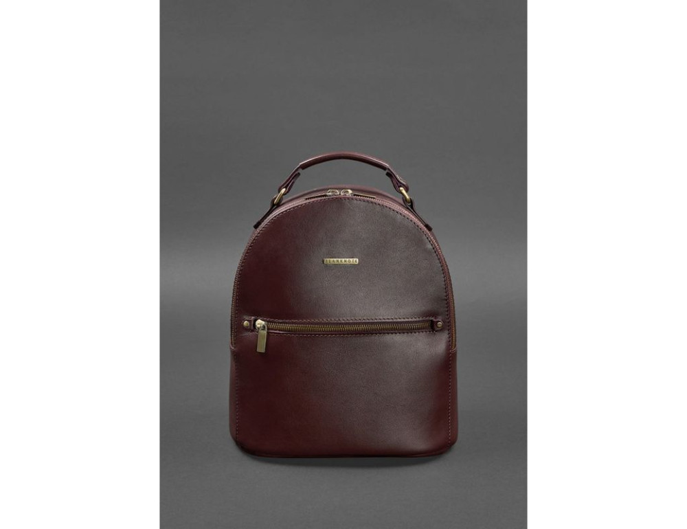 Шкіряний жіночий міні-рюкзак Kylie Бордовий Blanknote BN-BAG-22-vin - Фотографія № 2
