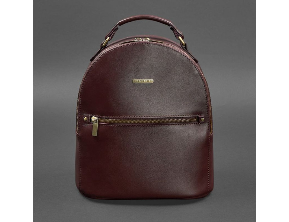 Шкіряний жіночий міні-рюкзак Kylie Бордовий Blanknote BN-BAG-22-vin - Фотографія № 9
