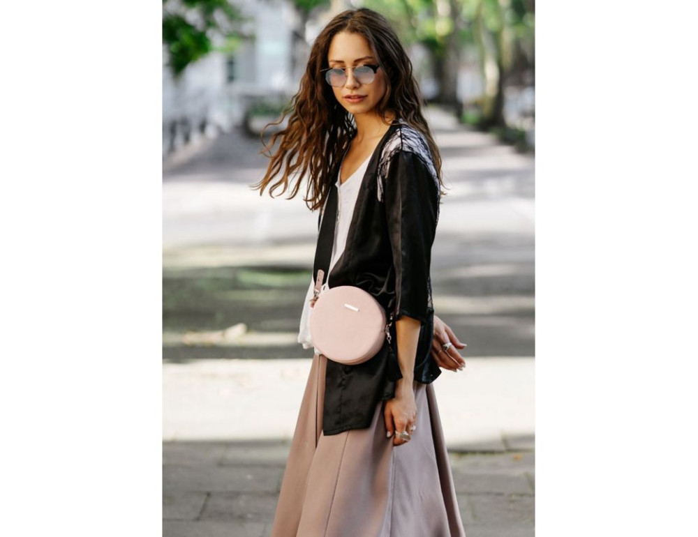 Женская круглая сумочка Tablet BN-BAG-23-barbi пудровый - Фото № 9