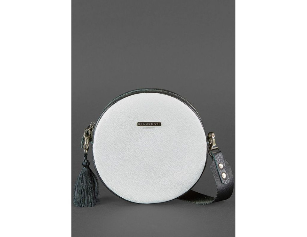 Жіноча кругла сумочка Tablet BN-BAG-23-day-night чорно-біла - Фотографія № 2