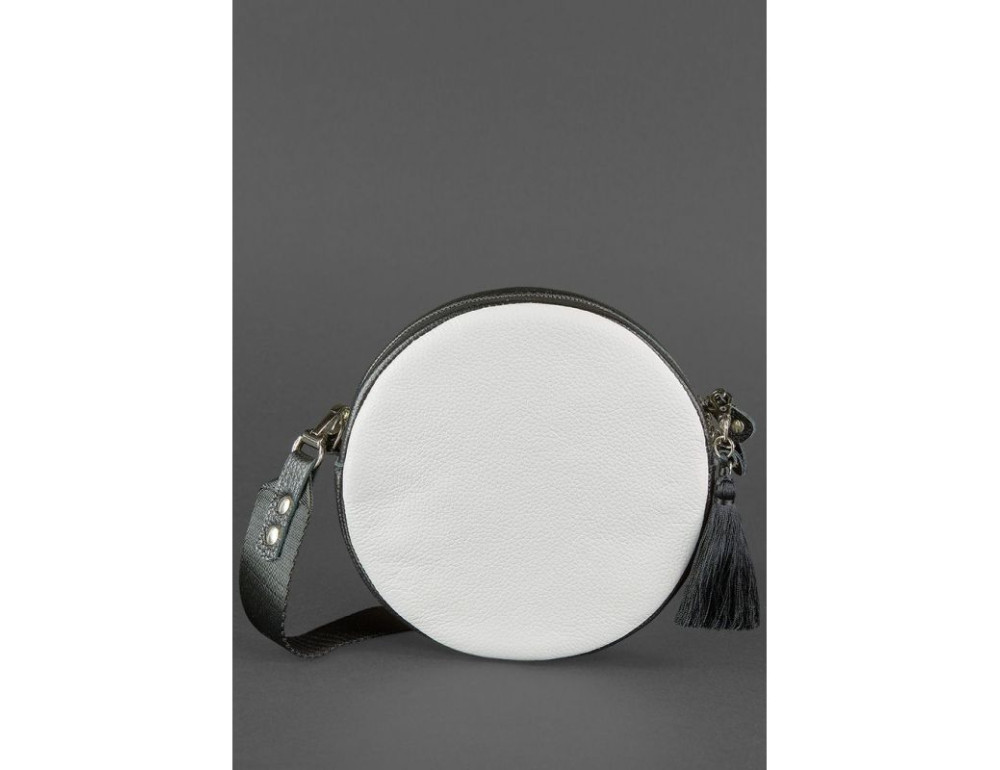 Жіноча кругла сумочка Tablet BN-BAG-23-day-night чорно-біла - Фотографія № 4