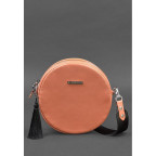 Круглая кожаная женская сумочка Tablet коралловая blanknote BN-BAG-23-living-coral - Фото № 100