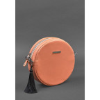 Круглая кожаная женская сумочка Tablet коралловая blanknote BN-BAG-23-living-coral - Фото № 101
