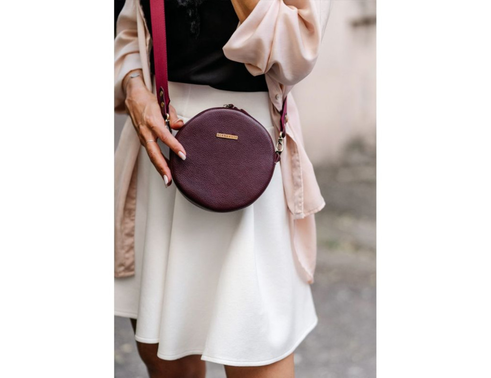 Жіноча кругла сумочка Tablet BN-BAG-23-marsala марсала - Фотографія № 6