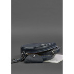Кругла жіноча шкіряна сумочка Tablet темно-синя blanknote BN-BAG-23-navy - Фотографія № 104