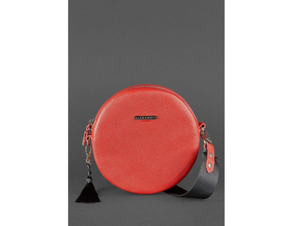 Женская круглая сумочка Tablet BN-BAG-23-rubin красная - Фото № 2