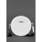 Кругла жіноча шкіряна сумочка Tablet біла blanknote BN-BAG-23-white - Фотографія № 101
