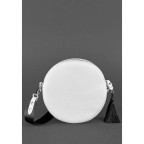 Кругла жіноча шкіряна сумочка Tablet біла blanknote BN-BAG-23-white - Фотографія № 104