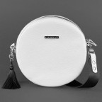 Кругла жіноча шкіряна сумочка Tablet біла blanknote BN-BAG-23-white - Фотографія № 107