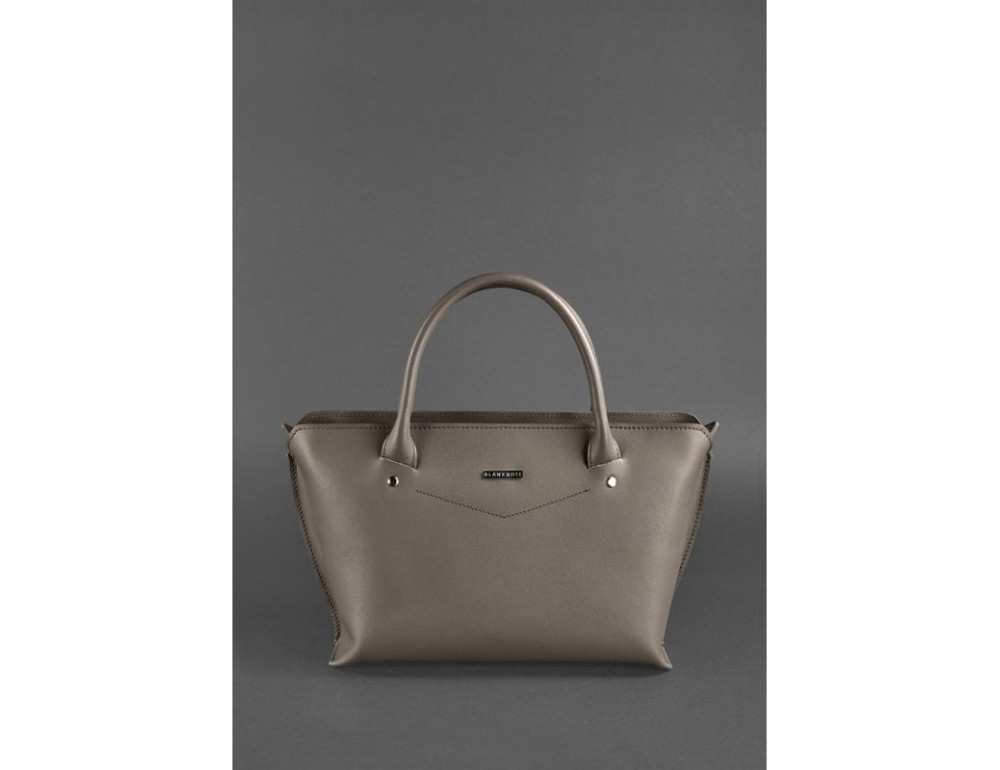 Жіноча шкіряна сумка Midi темно-бежева Blanknote BN-BAG-24-beige - Фотографія № 2