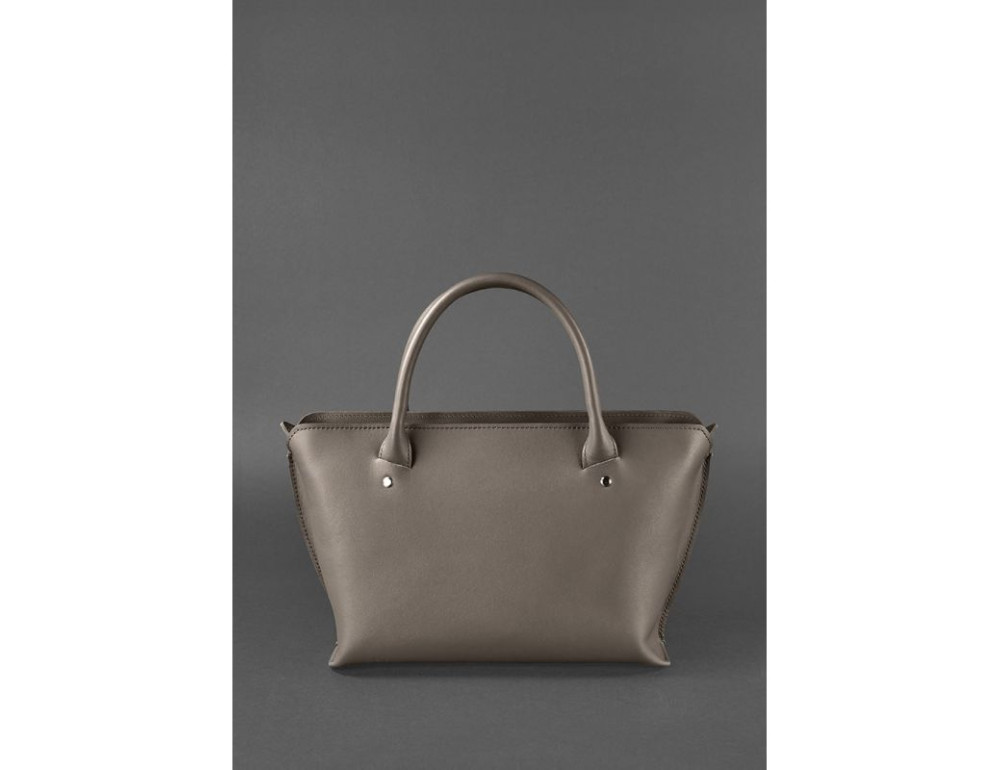 Жіноча шкіряна сумка Midi темно-бежева Blanknote BN-BAG-24-beige - Фотографія № 5