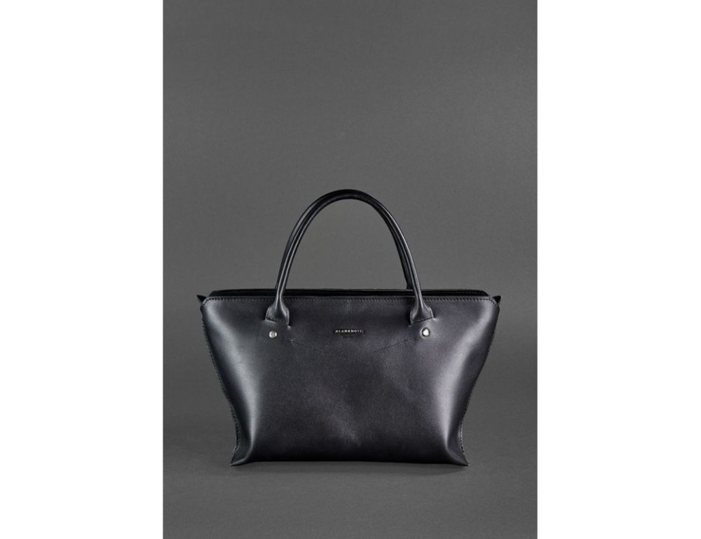 Шкіряна жіноча сумка Blanknote BN-BAG-24-g графітова - Фотографія № 2