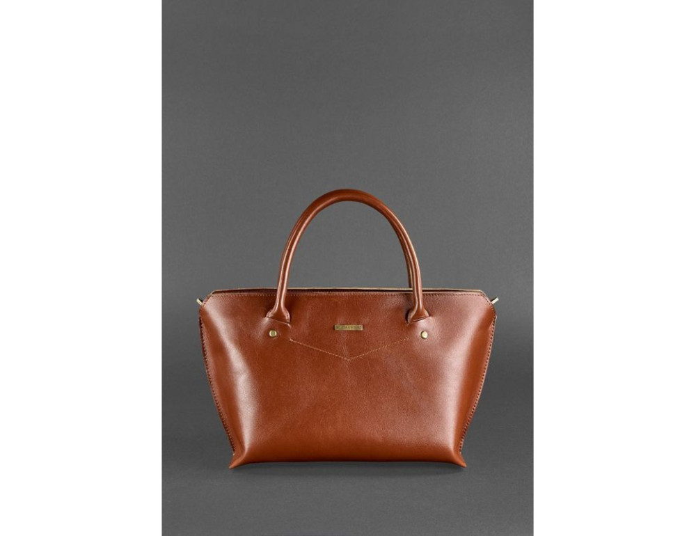 Шкіряна жіноча сумка Blanknote BN-BAG-24-k коньяк - Фотографія № 2