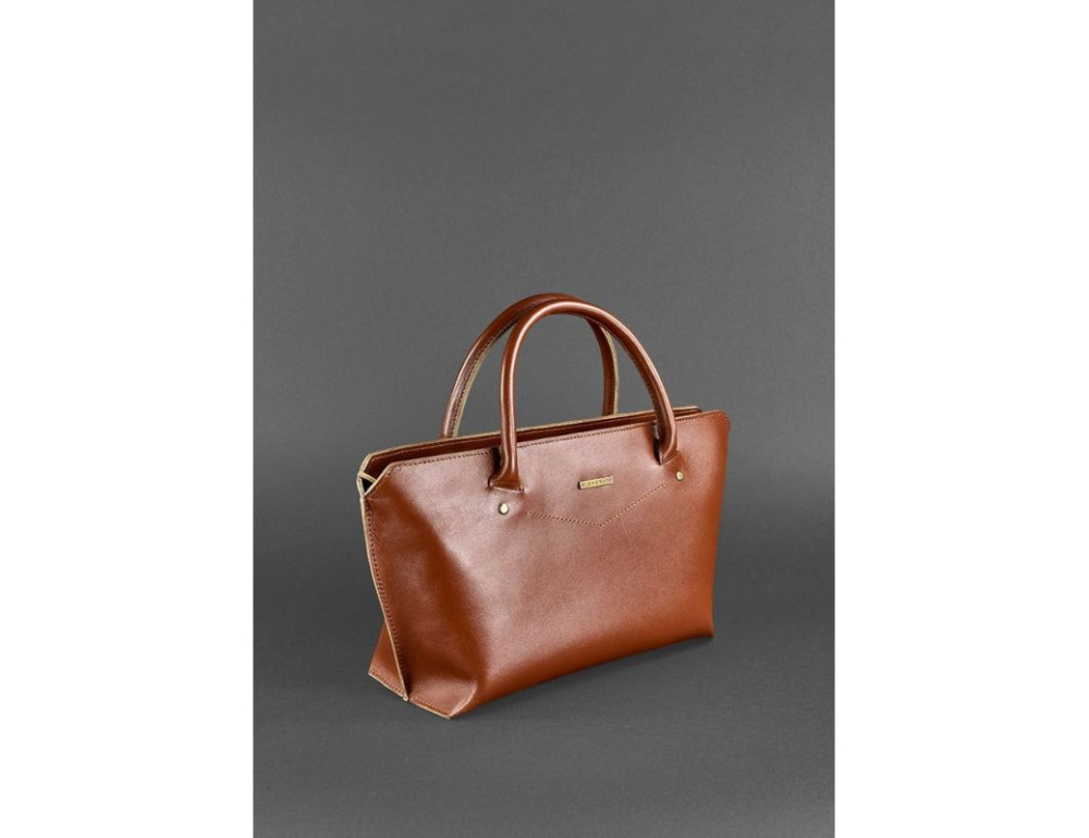 Шкіряна жіноча сумка Blanknote BN-BAG-24-k коньяк - Фотографія № 3