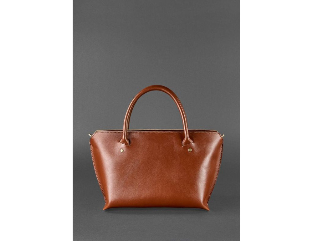Шкіряна жіноча сумка Blanknote BN-BAG-24-k коньяк - Фотографія № 4