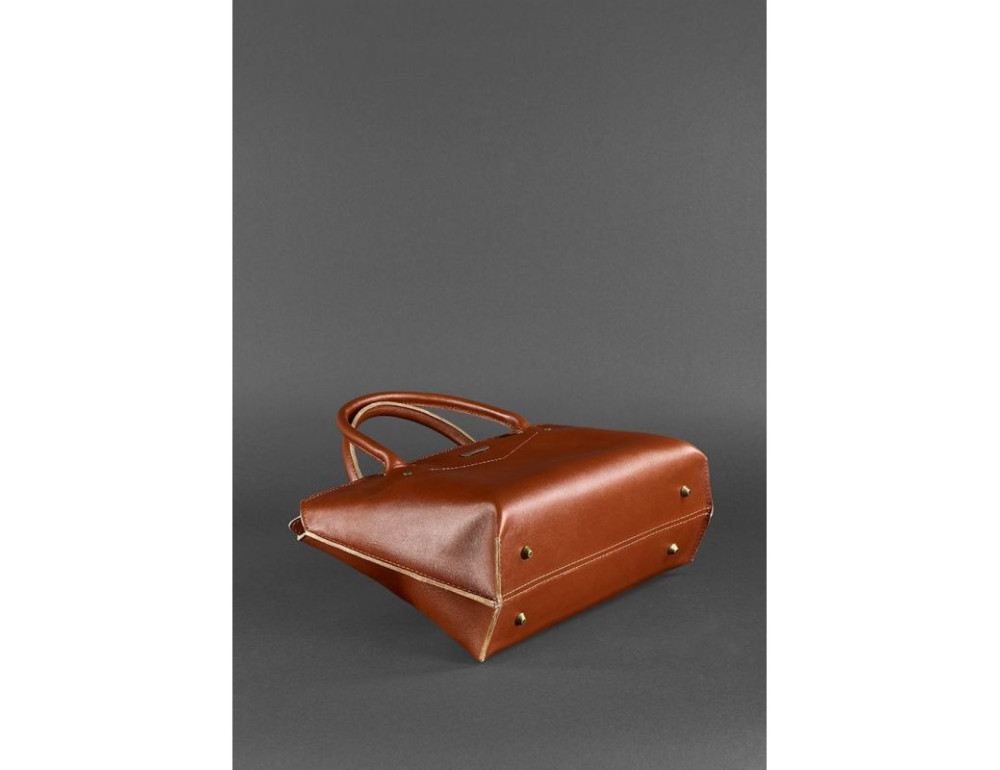 Шкіряна жіноча сумка Blanknote BN-BAG-24-k коньяк - Фотографія № 6