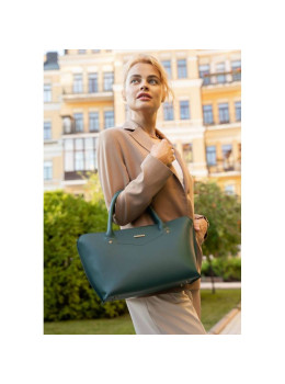 Кожаная женская сумка Blanknote BN-BAG-24-malachite малахит