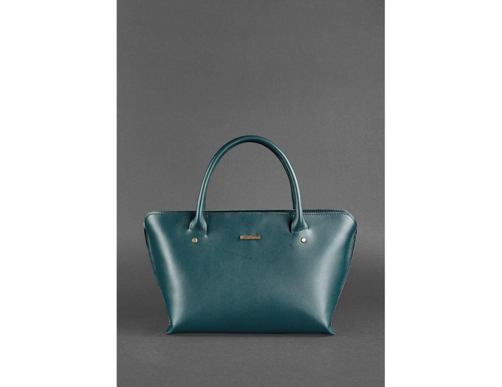 Шкіряна жіноча сумка Blanknote BN-BAG-24-malachite малахіт - Фотографія № 2