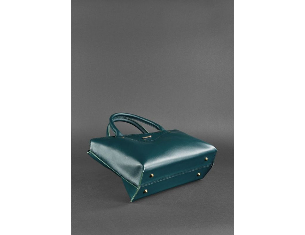 Шкіряна жіноча сумка Blanknote BN-BAG-24-malachite малахіт - Фотографія № 5