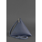 Шкіряна сумка-косметичка жіноча Піраміда синя Blanknote BN-BAG-25-blue - Фотографія № 101
