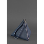 Шкіряна сумка-косметичка жіноча Піраміда синя Blanknote BN-BAG-25-blue - Фотографія № 102