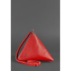 Кожаная женская сумка-косметичка Пирамида красная Blanknote BN-BAG-25-rubin - Фото № 101