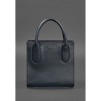 Шкіряна жіноча сумка-кроссбоді темно-синя BN-BAG-28-navy-blue - Фотографія № 101