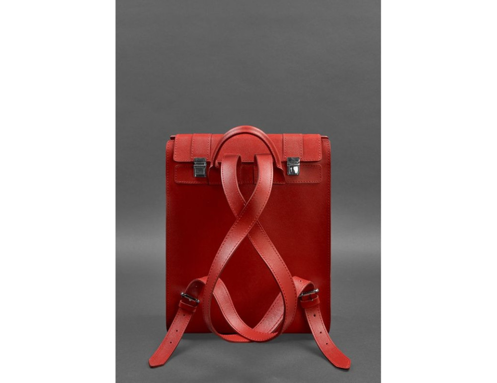 Жіночий шкіряний рюкзак Blackwood BN-BAG-29-bw-red - Фотографія № 3