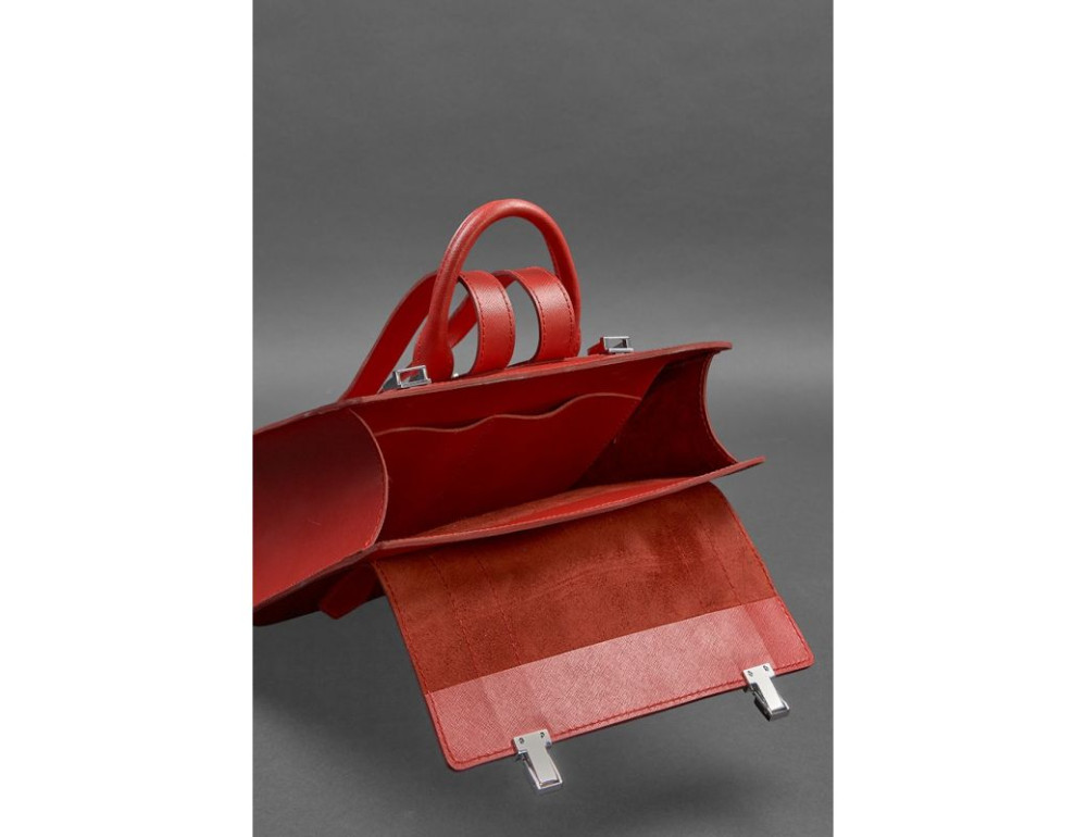 Жіночий шкіряний рюкзак Blackwood BN-BAG-29-bw-red - Фотографія № 4