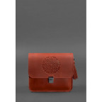 Шкіряна жіноча бохо сумка Лілу Коралова Blancnote BN-BAG-3-coral-man - Фотографія № 101