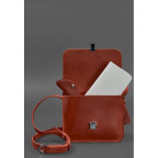 Шкіряна жіноча бохо сумка Лілу Коралова Blancnote BN-BAG-3-coral-man - Фотографія № 102