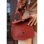 Шкіряна жіноча бохо сумка Лілу Коралова Blancnote BN-BAG-3-coral-man - Фотографія № 108