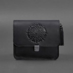 Шкіряна жіноча бохо сумка Лілу чорна Crazy Horse Blanknote BN-BAG-3-g-man-kr - Фотографія № 108