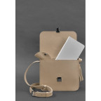 Шкіряна жіноча бохо-сумка Лілу світло-бежева краст Blancnote BN-BAG-3-light-beige - Фотографія № 101