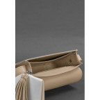Шкіряна жіноча бохо-сумка Лілу світло-бежева краст Blancnote BN-BAG-3-light-beige - Фотографія № 102